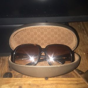 Gucci cursive logo sunglasses